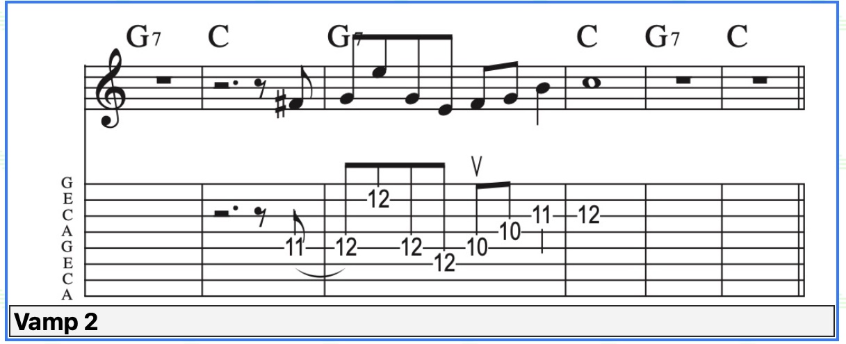 Lick score and tab
