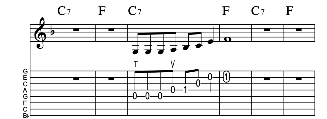 V7-I, Vamp 17-3, Key of F