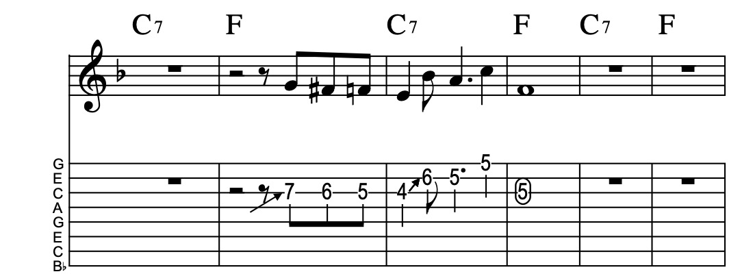 V7-I, Vamp 42, Key of F