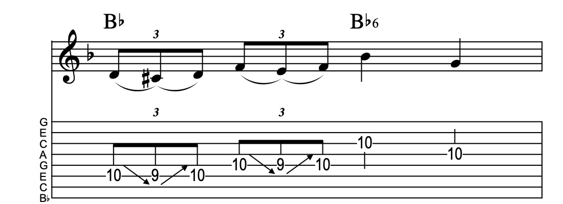 IV-IV6, Lick 97, Key of F