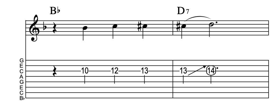IV-VI7, Lick 99, Key of F